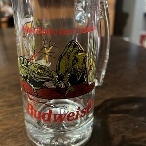 Budweiser lizards beer mug